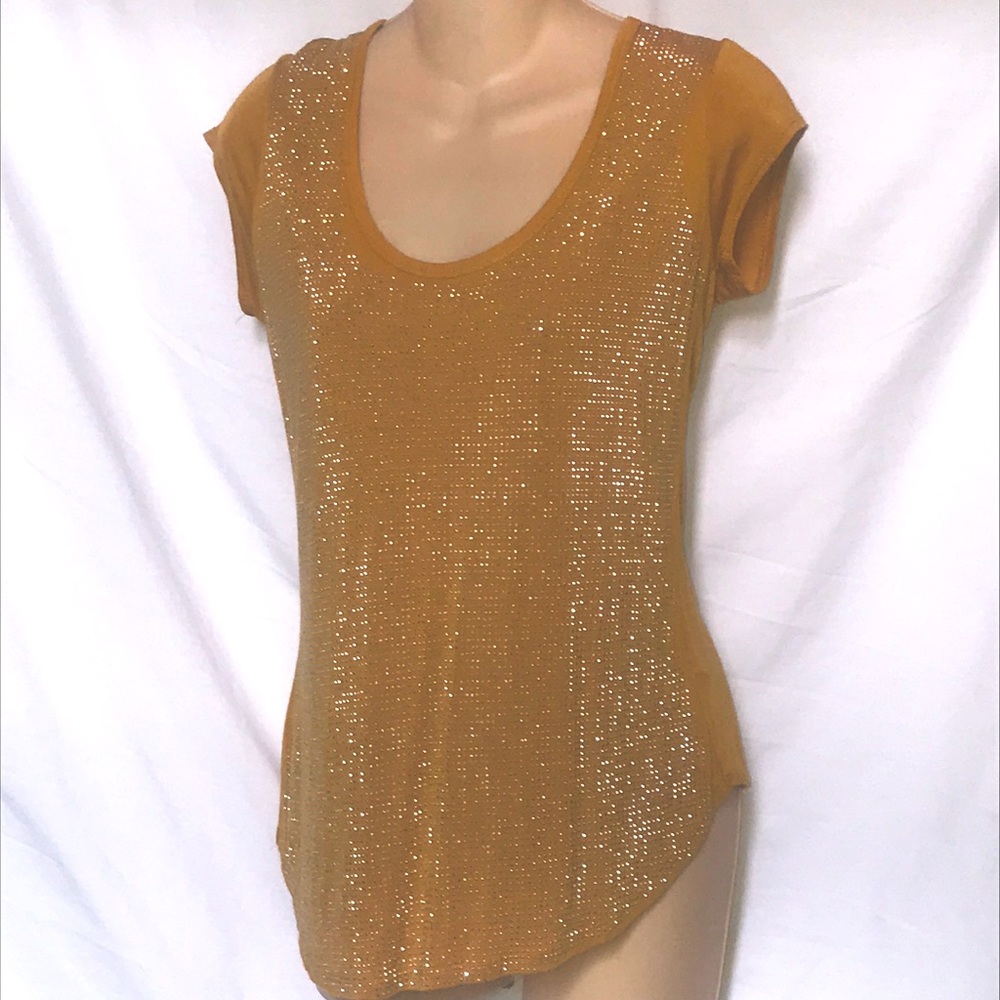 I Jeans by BUFFALO Mustard Shiny Top S